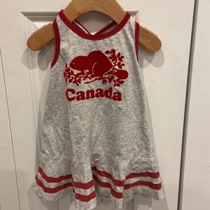 Roots Grey and Red Tank Sun Dress